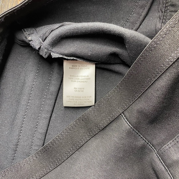 Helmut Lang Black Stretch Lambskin Leather Leggings / Skinny Pants - Picture 6 of 9